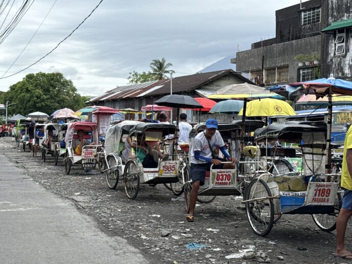 自転車タクシーの並び