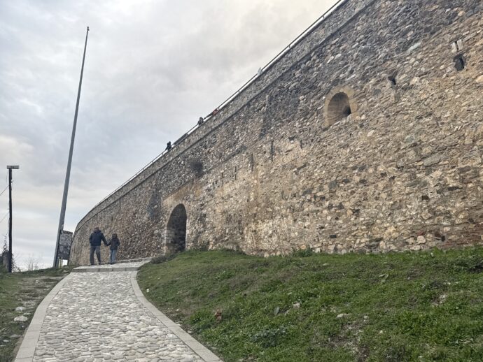 プリズレン城塞の城壁