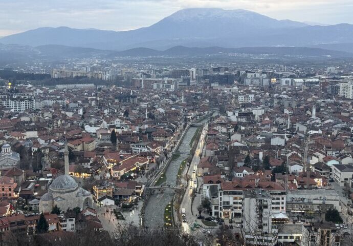 プリズレン城塞からの眺望