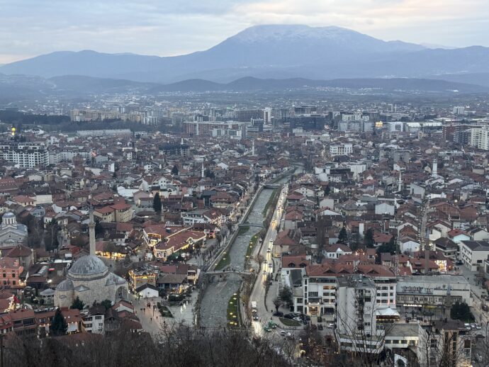 プリズレン城塞からの眺望