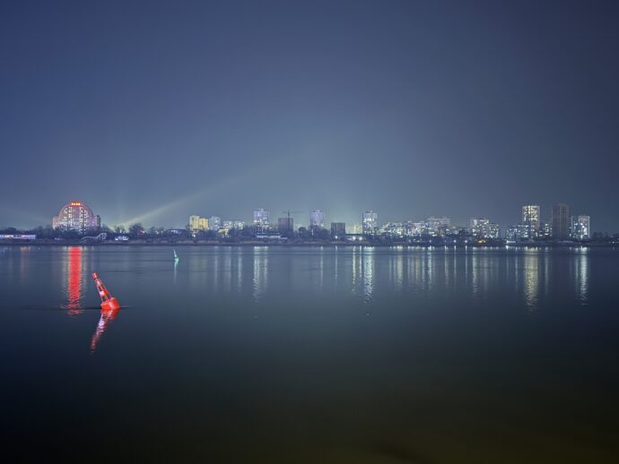 北朝鮮の夜景