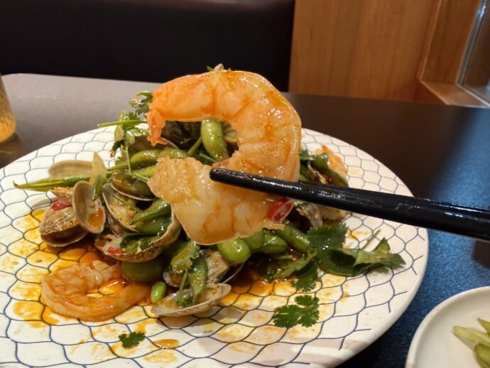 麻辣小海鲜のエビ