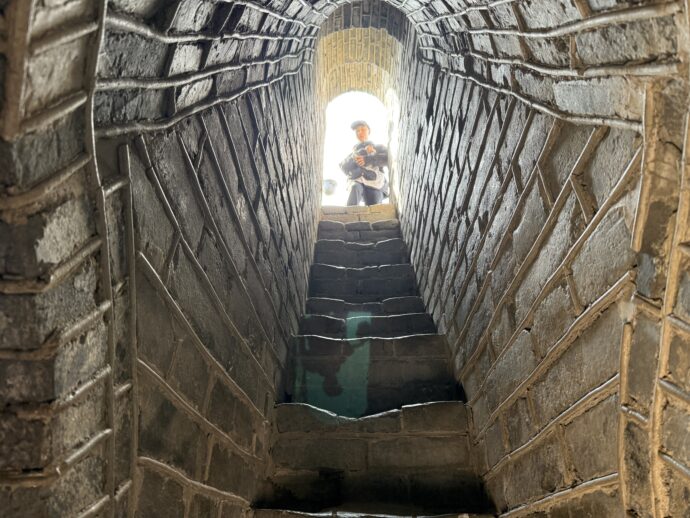 虎山長城の階段