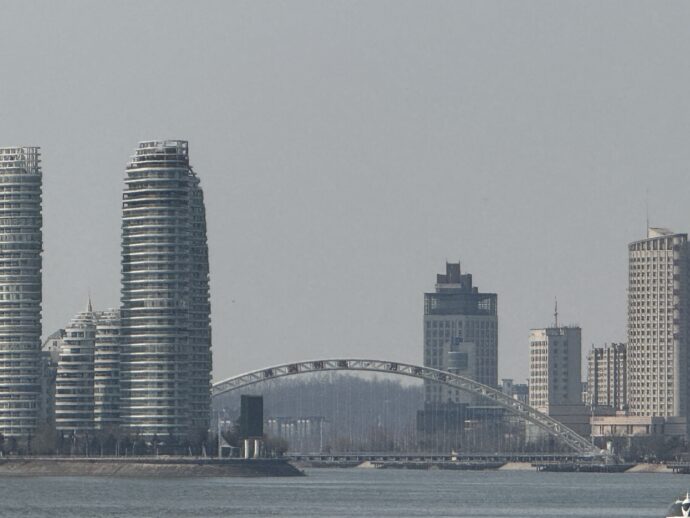 橋の上から見える景色