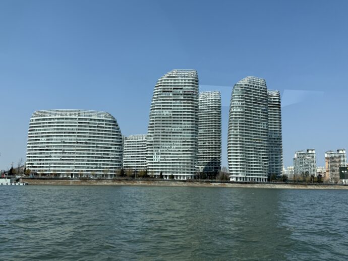 丹東の高層ビル