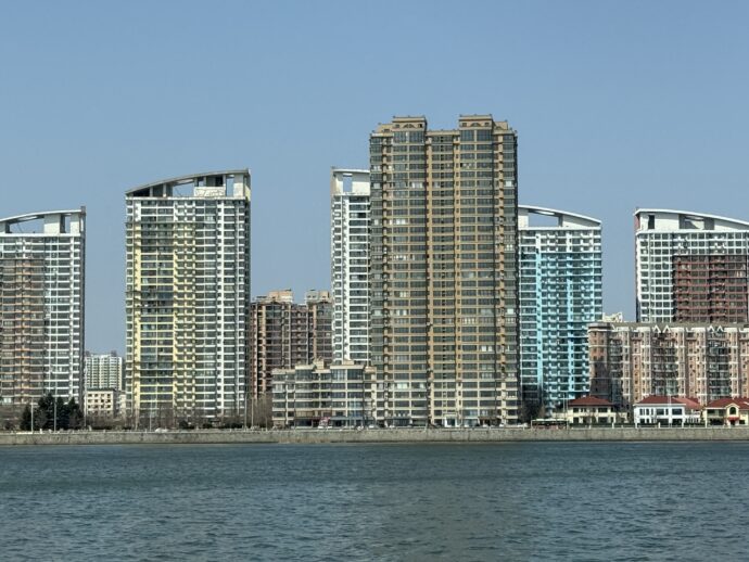 丹東の高層ビル