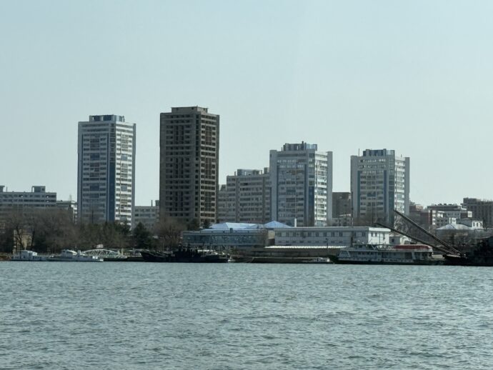 丹東の高層ビル