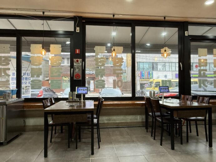 スンジョンスンデ元祖の店内