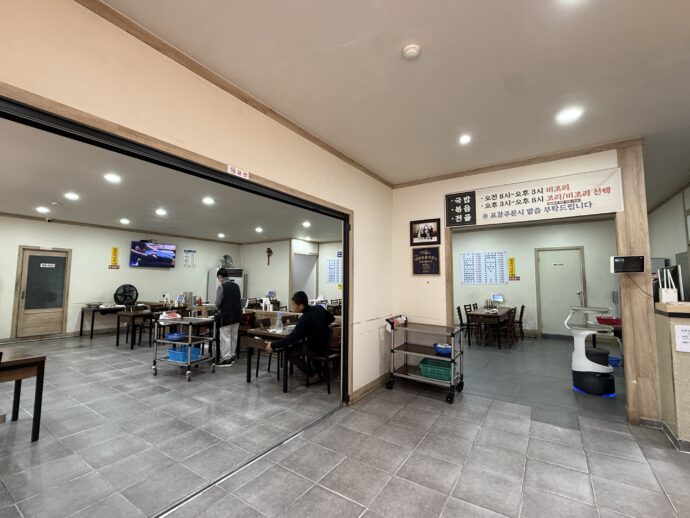 スンジョンスンデ元祖の店内