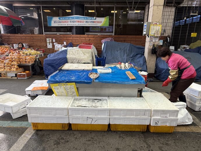 準備中の市場
