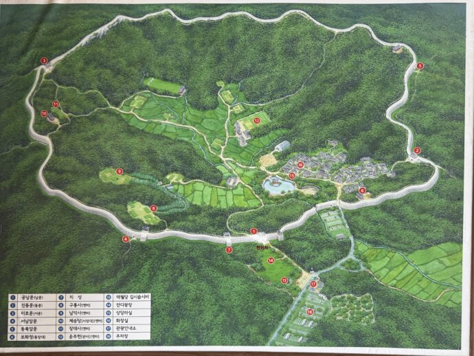 上党山城マップ