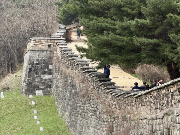 上党山城の城壁