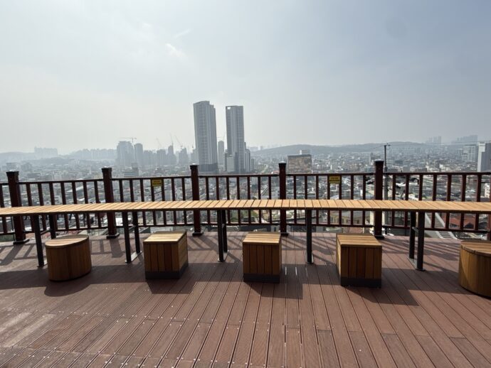 水岩谷展望台デッキ