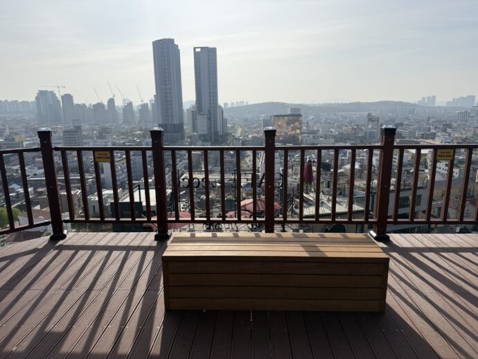 水岩谷展望台デッキ