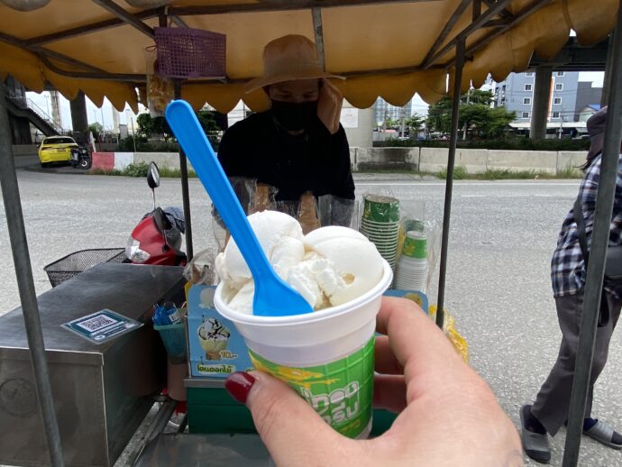 ココナツミルクのアイス