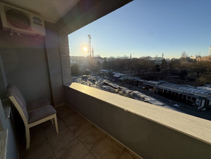 ホテルのベランダ