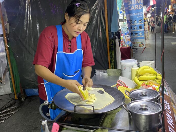バナナクレープのお店